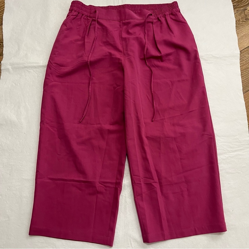Eloquii Pink Crop Pull On Pants NWT